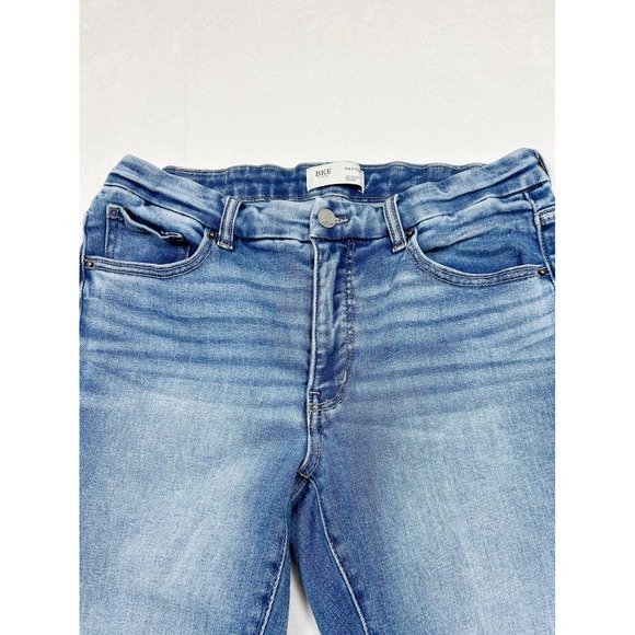 BKE Denim - BKE Payton Mid Rise Skinny Jeans Light Wash Raw Hem 28x30 Womens Light Blue